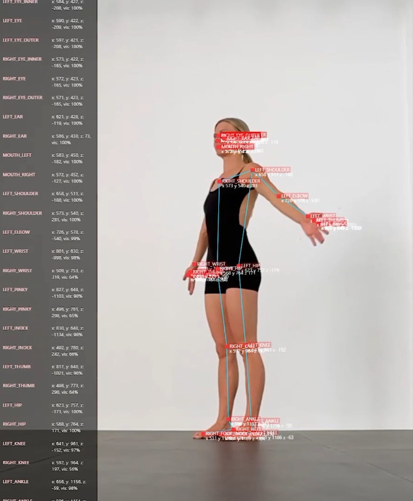 Breath × Dance — MediaPipe pose estimation data extraction