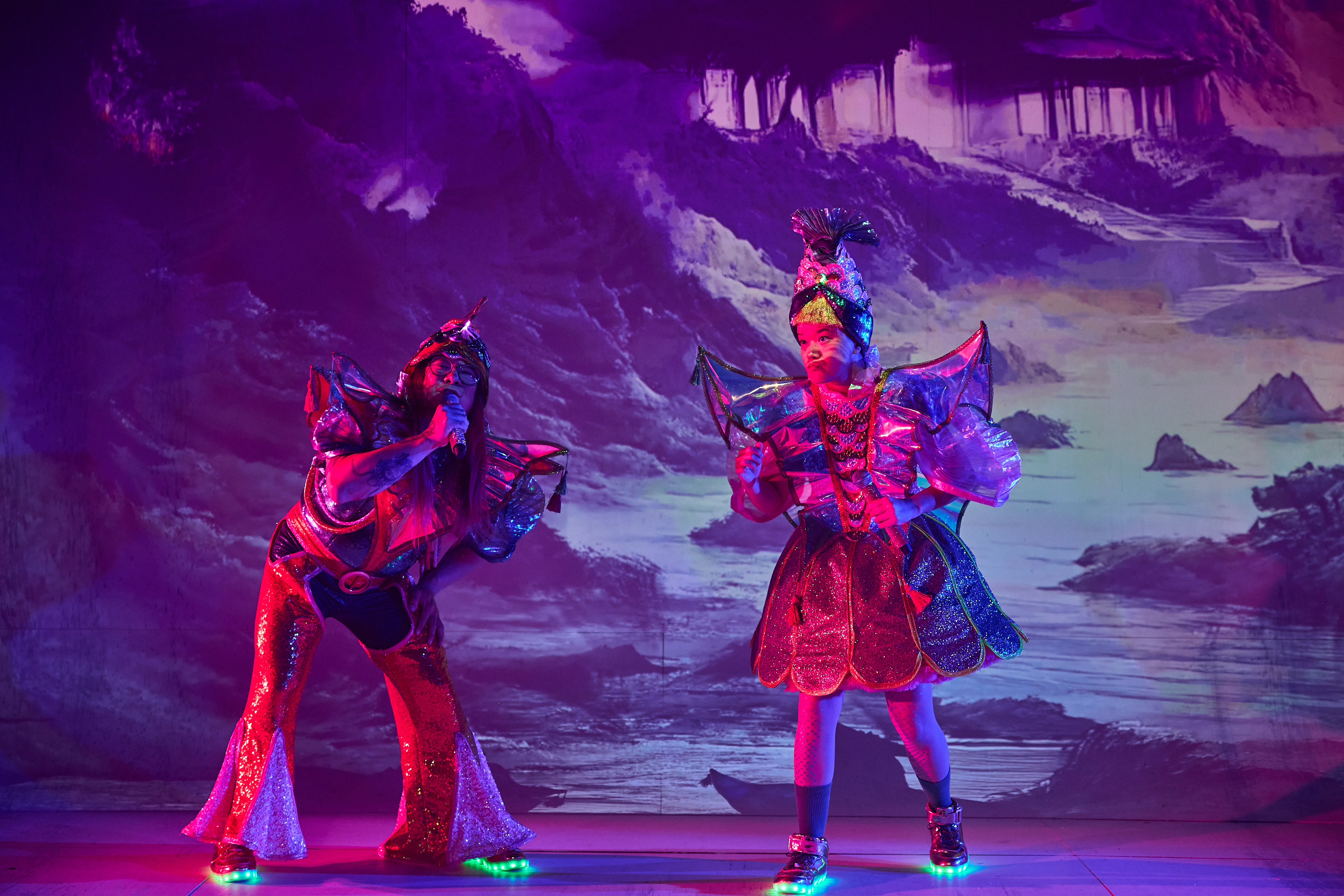 Legends of the Golden Arches — projection-mapped stage