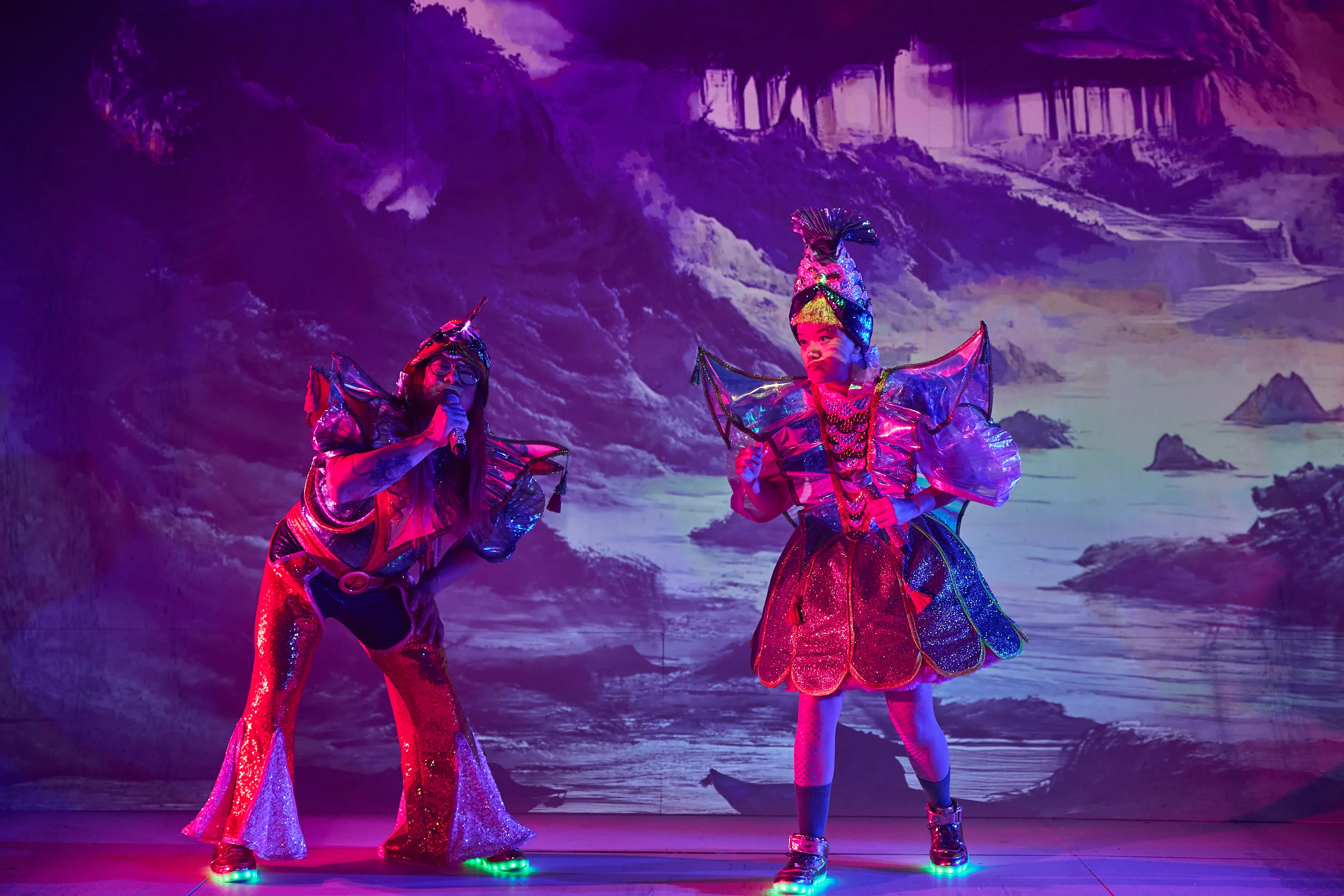 Legends of the Golden Arches — projection-mapped stage